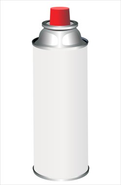 Spray can isolated on white clipart