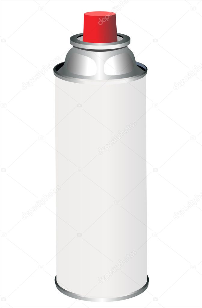 Spray can isolated on white