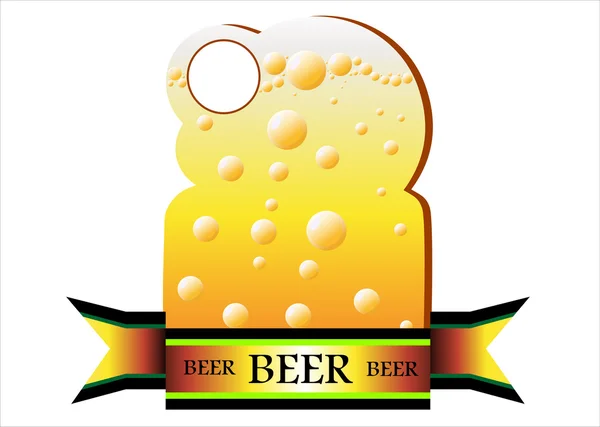 Etiqueta de cerveza vector — Archivo Imágenes Vectoriales