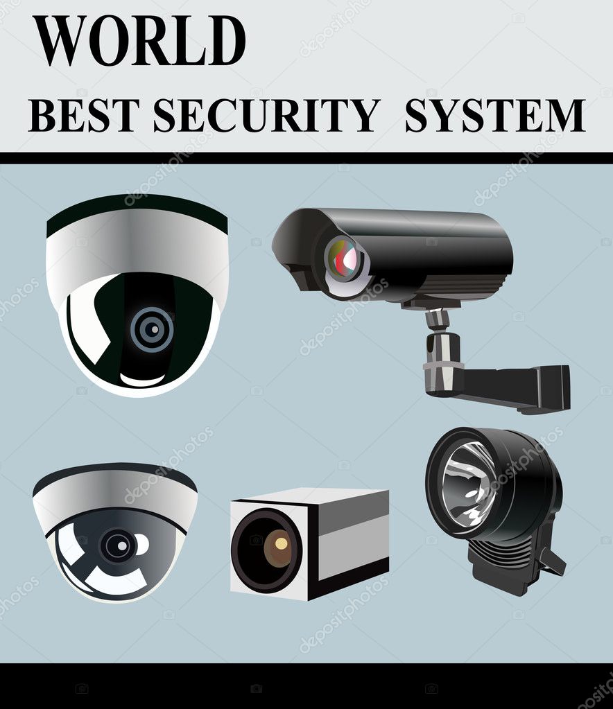 Video Camera Security System isolated