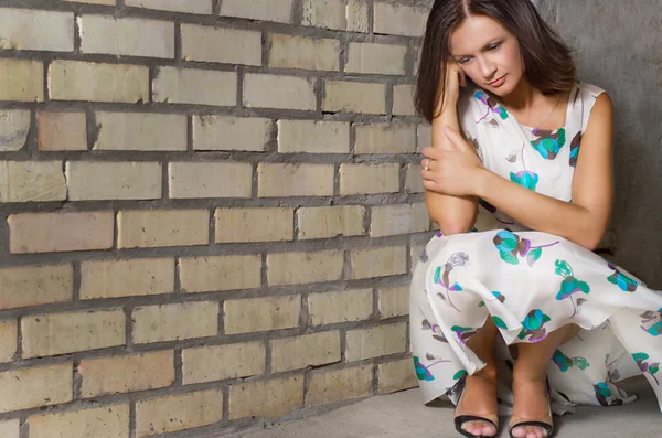 Mujer deprimida infeliz —  Fotos de Stock