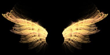 Hell gold wings clipart