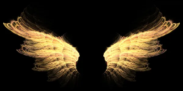 Hel gouden vleugels — Stockfoto
