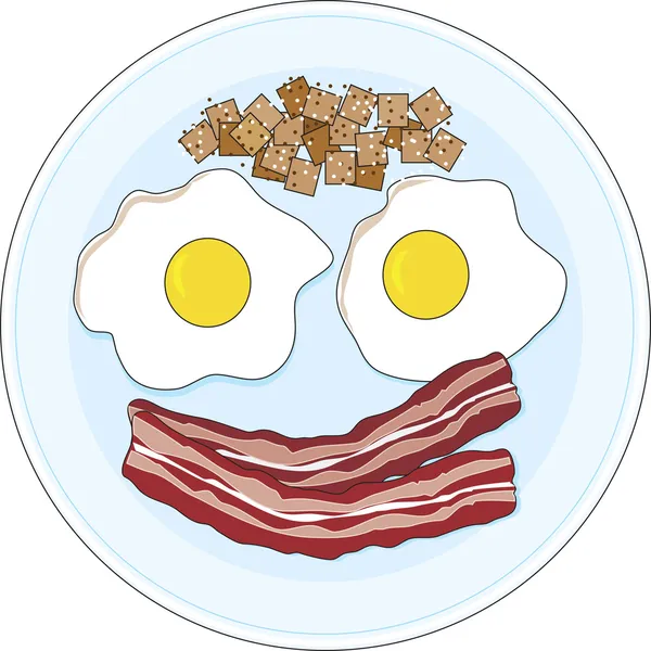 Bacon e ovos —  Vetores de Stock