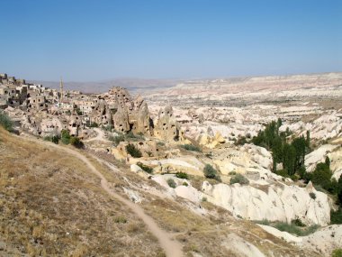 Uçhisar cave city Kapadokya, Türkiye