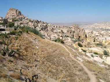 Uçhisar cave city Kapadokya, Türkiye