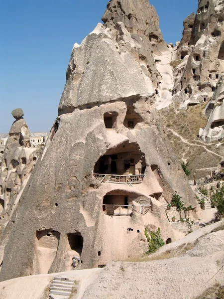 Учисар-пещерный город в Каппадокии, Турция — стоковое фото