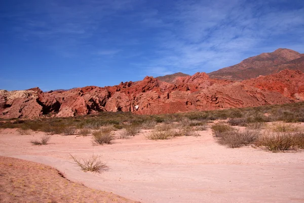 Wüstenatacama, Andenlandschaft mit Schluchten, Cafayate, Argentinien — Stockfoto