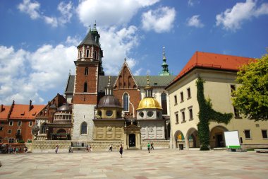 Wawel Katedrali, sts katedral bazilika. Stanislaw ve vaclav cracow wawel hill üzerinde