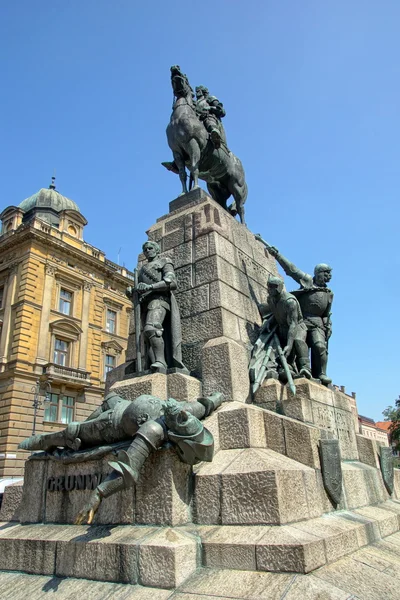 Grunwald anıt krakow, Polonya — Stok fotoğraf