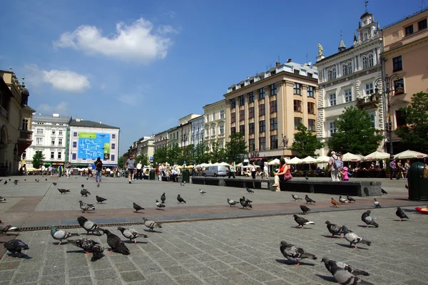 stock image The Main Market Square in Cracow, Old Town, Poland