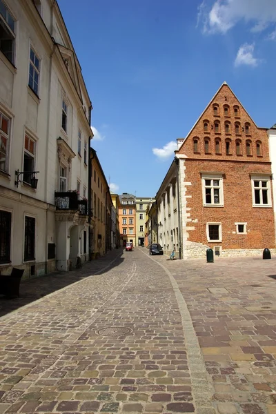 Krakow, Polonya eski sokak — Stok fotoğraf