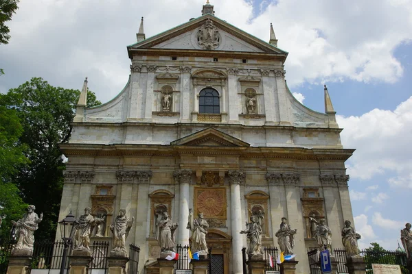 Barok kilise st peter ve st paul Krakow'ın