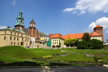 Wawel Cathedral,The Cathedral Basilica of Sts. Stanislaw and Vaclav on the Wawel Hill in Cracow clipart