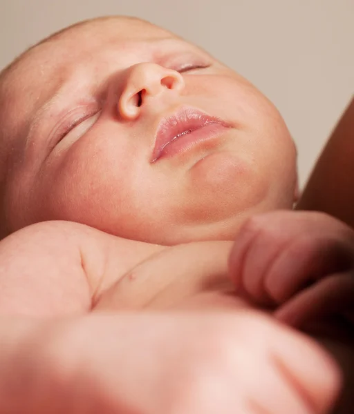 眠っている赤ちゃんのクローズ アップ — ストック写真