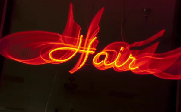 Анотація Салон волосся Знак — стокове фото