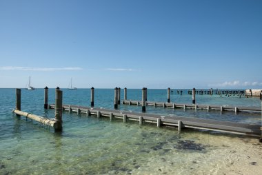 Docks at Dry Tortugas clipart