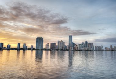 gün batımında Miami