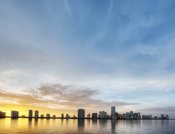 マイアミの日没západ slunce v miami — Stock fotografie