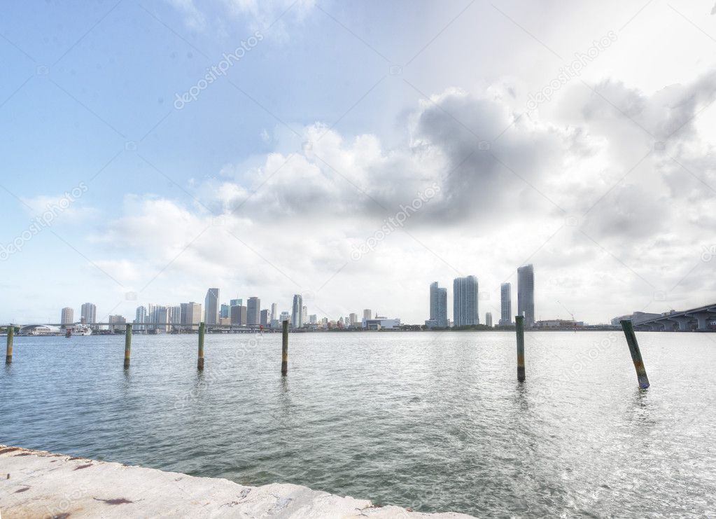 HDR of Miami Skyline