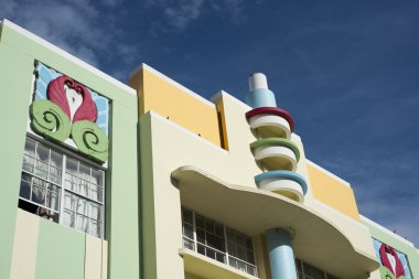 Architecture in South Beach clipart