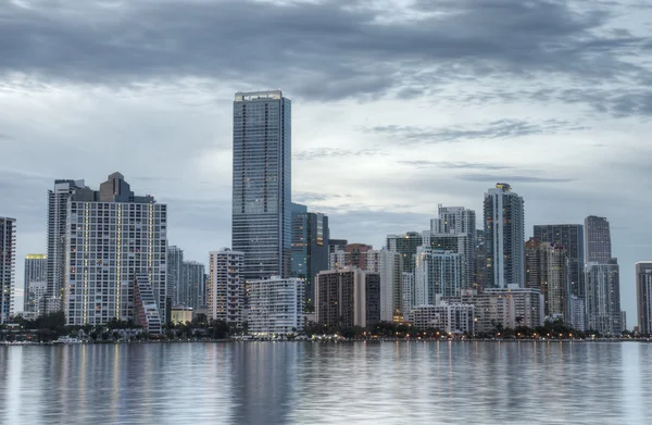 HDR di Miami Skyline — Foto Stock