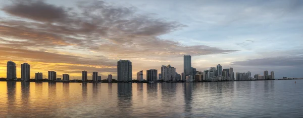 HDR de Miami Skyline — Fotografia de Stock