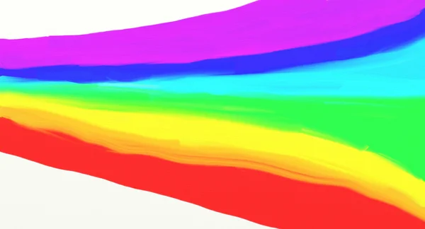 Painted rainbow — Stock Photo, Image