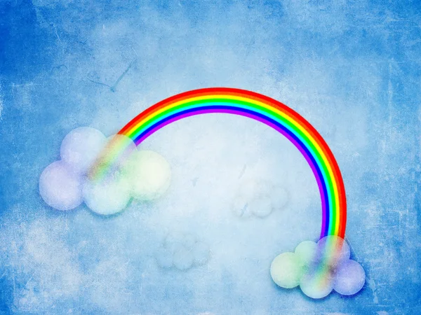 Абстрактная гранжевая радуга — стоковое фото