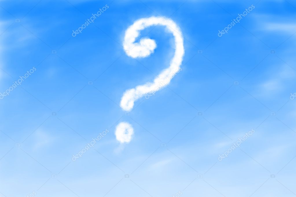 Question mark in the sky — Stock Photo © artshock 12109270