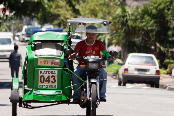 Asia dreirad taxifahrer — Stockfoto