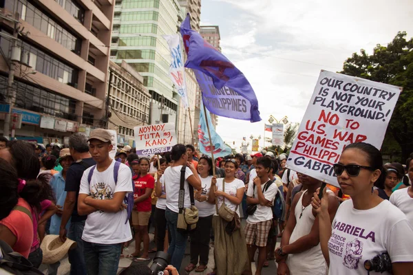 Rallye den nezávislosti Filipíny — Stock fotografie