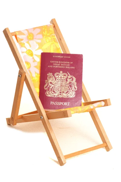 Zomervakantie met paspoort — Stockfoto