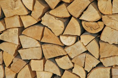 woodpile ısı ve yakmak için hazır Odunluk olarak