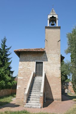 Ancient Church on the island of torcello clipart