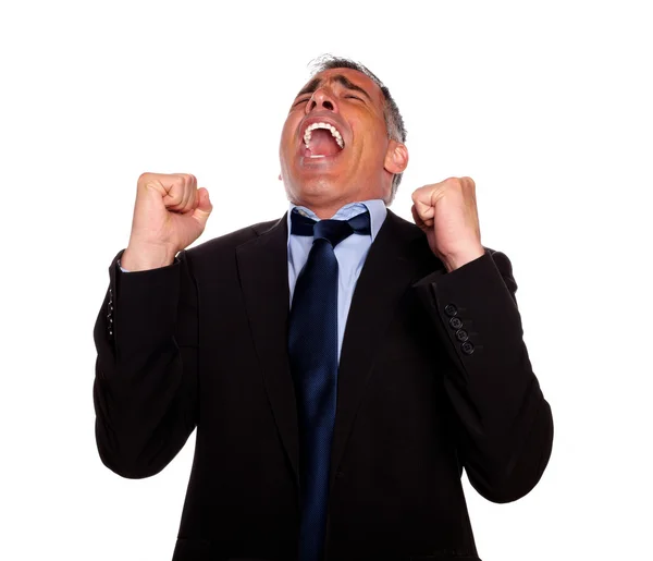 Excited man celebrating a victory — Stock Photo, Image