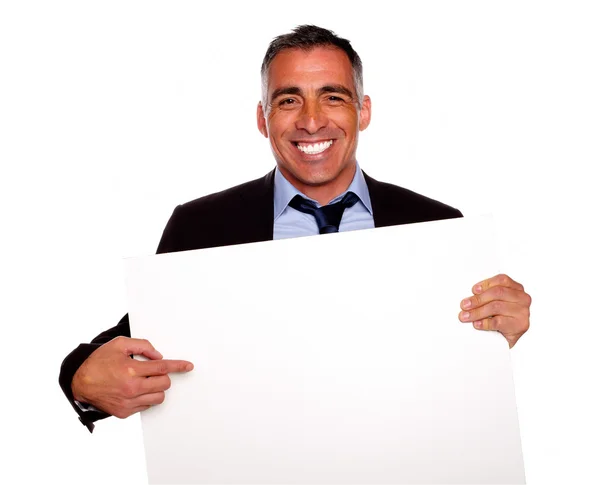 Homem executivo elegante sorrindo — Fotografia de Stock