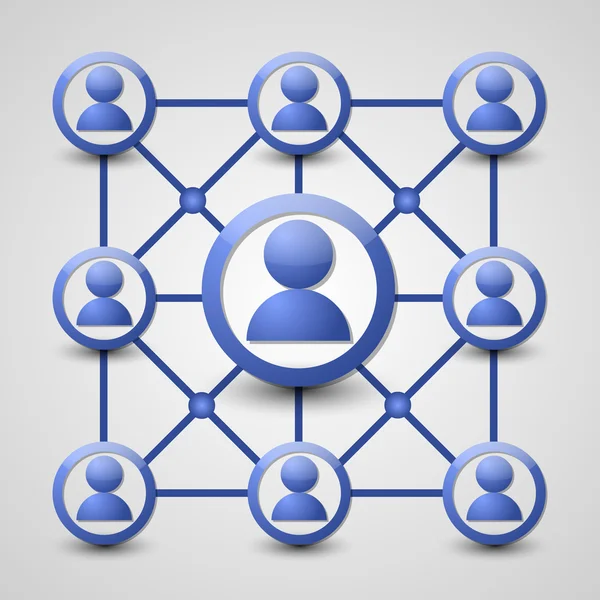 Иконка социальной сети — стоковый вектор