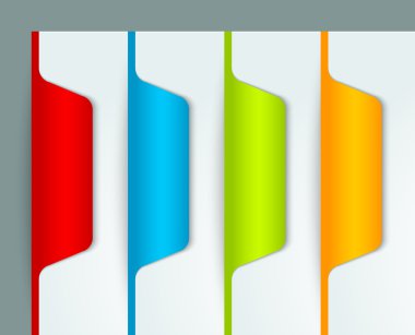 Colorful bookmarks clipart
