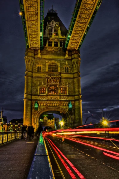 Tower bridge & světla — Stock fotografie