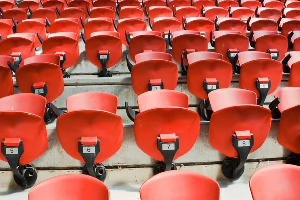 stock image Red arena chairs