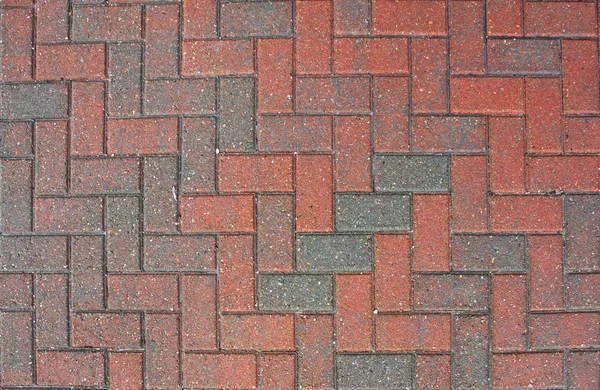 Vermelho e cinza pedra pavimento fundo — Fotografia de Stock