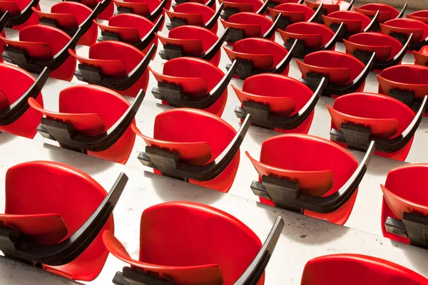 Židle červená arena — Stock fotografie