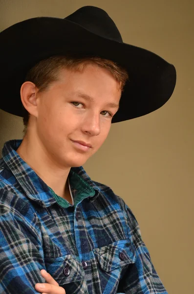 Junger Cowboy — Stockfoto