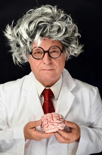 Profesor zabawny i mózgu — Zdjęcie stockowe