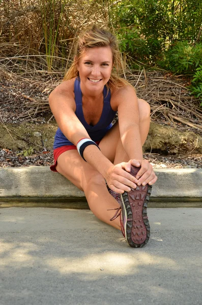 Žena jogger — Stock fotografie