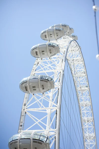 Part of London eye against sky — Stock Photo, Image