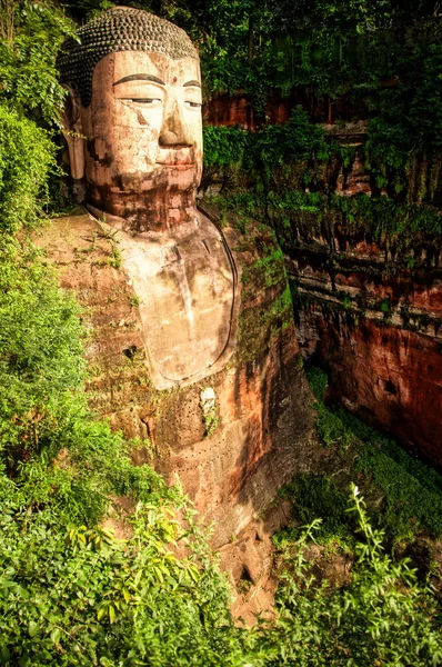 Leshan Buda heykeli, Çin — Stok fotoğraf