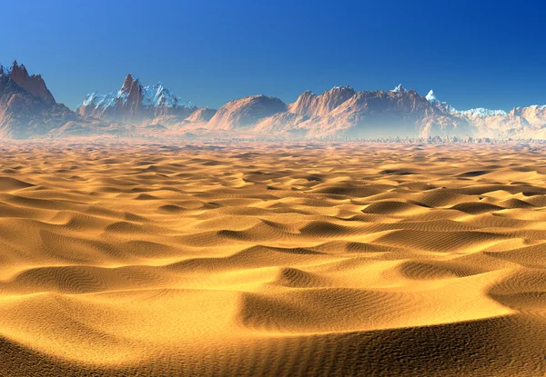 Pustynia - fantasy krajobraz — Zdjęcie stockowe