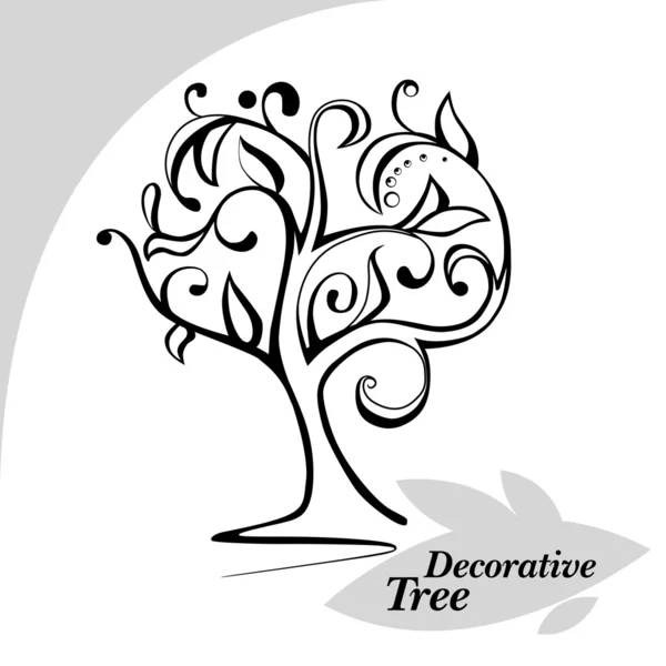 Decorative tree — Stock Vector